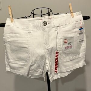 UNIONBAY Women's White Jean Shorts